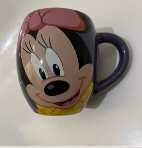 Disney Parks "SWEET" MINNIE MOUSE Purple Pink LARGE Coffee Tea Mug